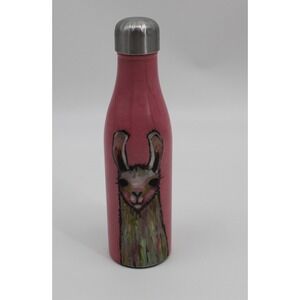 Studio‎ Oh! Pink Llama Artistic Insulated Stainless Steel Water Bottle Reusable